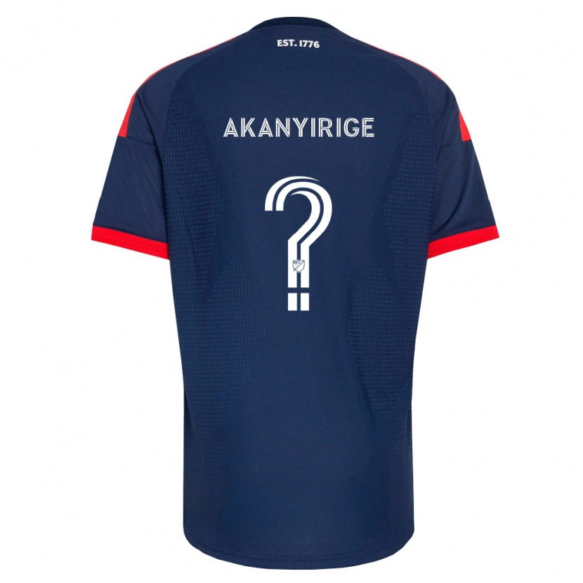 Danxen Enfant Maillot Jacob Akanyirige #0 Bleu Royal Rouge Blanc Tenues Domicile 2026/27 T-Shirt