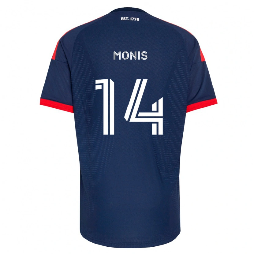 Danxen Enfant Maillot Alex Monis #14 Bleu Royal Rouge Blanc Tenues Domicile 2026/27 T-Shirt