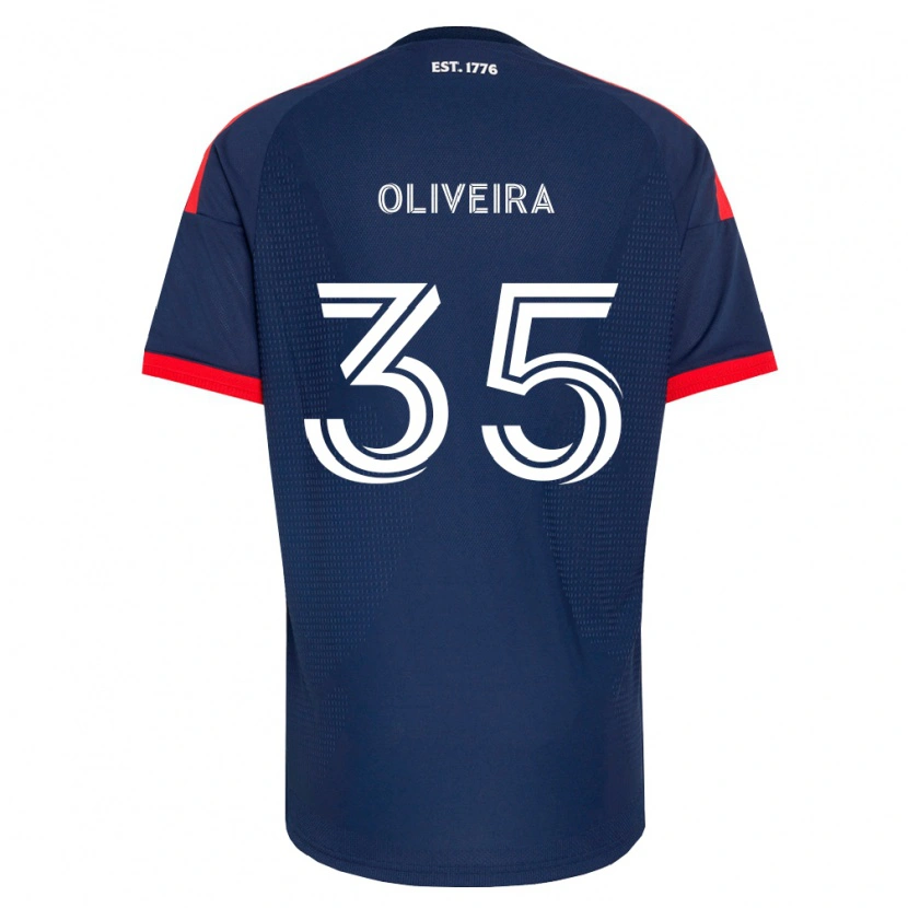 Danxen Enfant Maillot Cristiano Oliveira #35 Bleu Royal Rouge Blanc Tenues Domicile 2026/27 T-Shirt