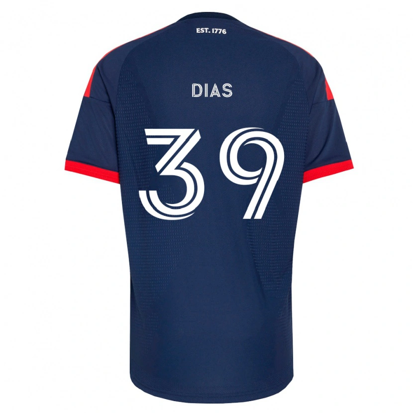 Danxen Enfant Maillot Marcos Dias #39 Bleu Royal Rouge Blanc Tenues Domicile 2026/27 T-Shirt