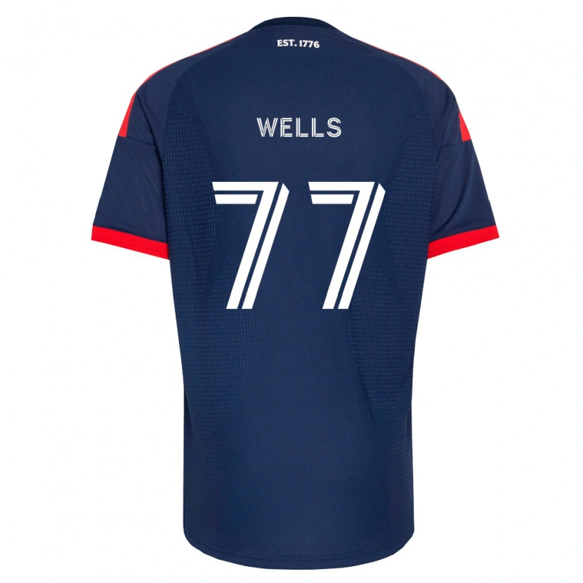 Danxen Enfant Maillot Makai Wells #77 Bleu Royal Rouge Blanc Tenues Domicile 2026/27 T-Shirt