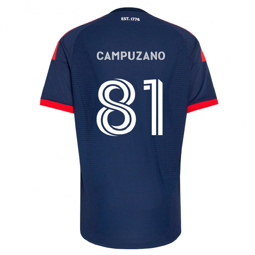 Danxen Enfant Maillot Nico Campuzano #81 Bleu Royal Rouge Blanc Tenues Domicile 2026/27 T-Shirt
