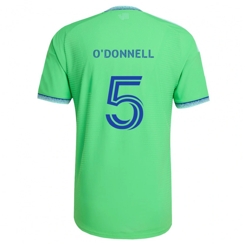 Danxen Enfant Maillot Kristina O'donnell #5 Vert Bleu Clair Tenues Domicile 2026/27 T-Shirt