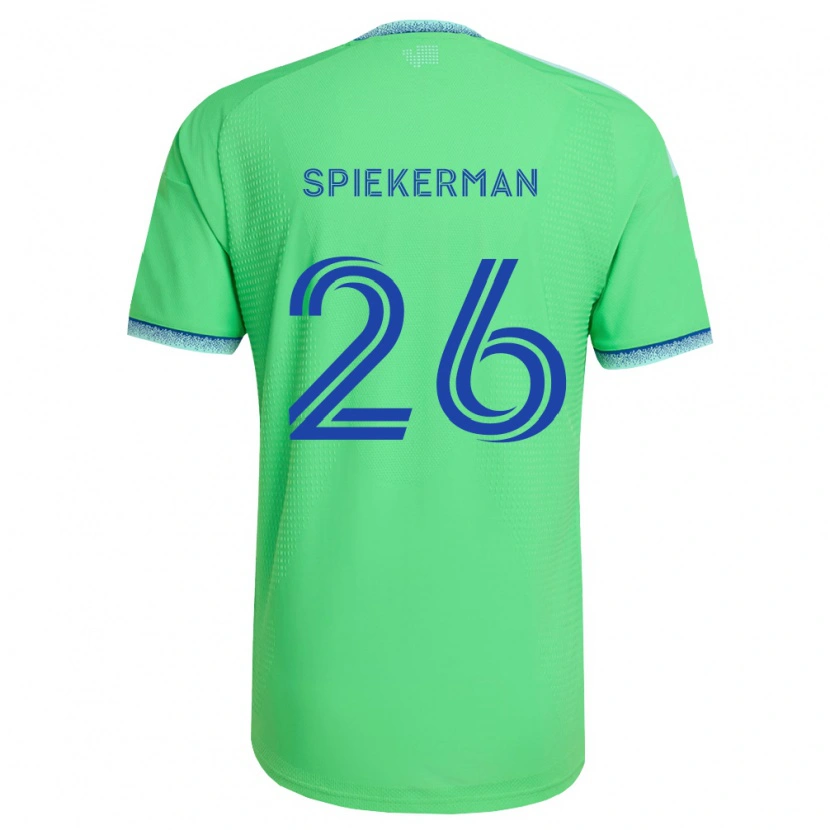 Danxen Enfant Maillot Stephanie Spiekerman #26 Vert Bleu Clair Tenues Domicile 2026/27 T-Shirt