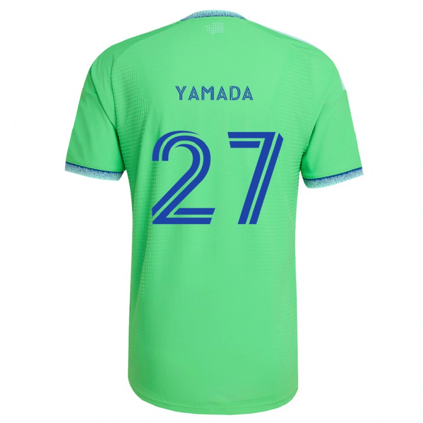 Danxen Enfant Maillot Hikari Yamada #27 Vert Bleu Clair Tenues Domicile 2026/27 T-Shirt