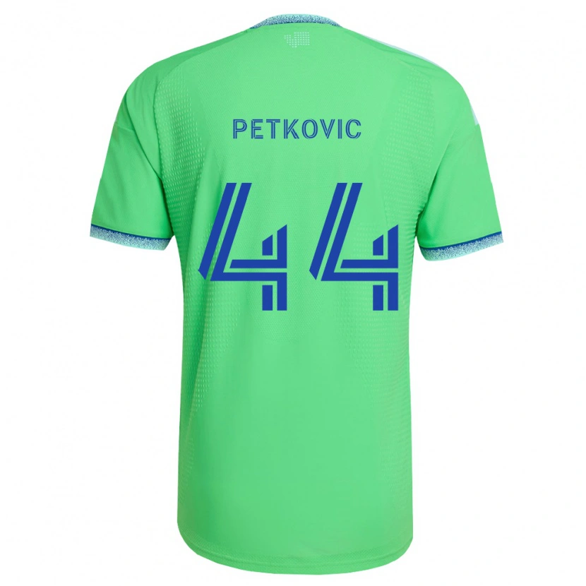 Danxen Enfant Maillot Nikola Petković #44 Vert Bleu Clair Tenues Domicile 2026/27 T-Shirt