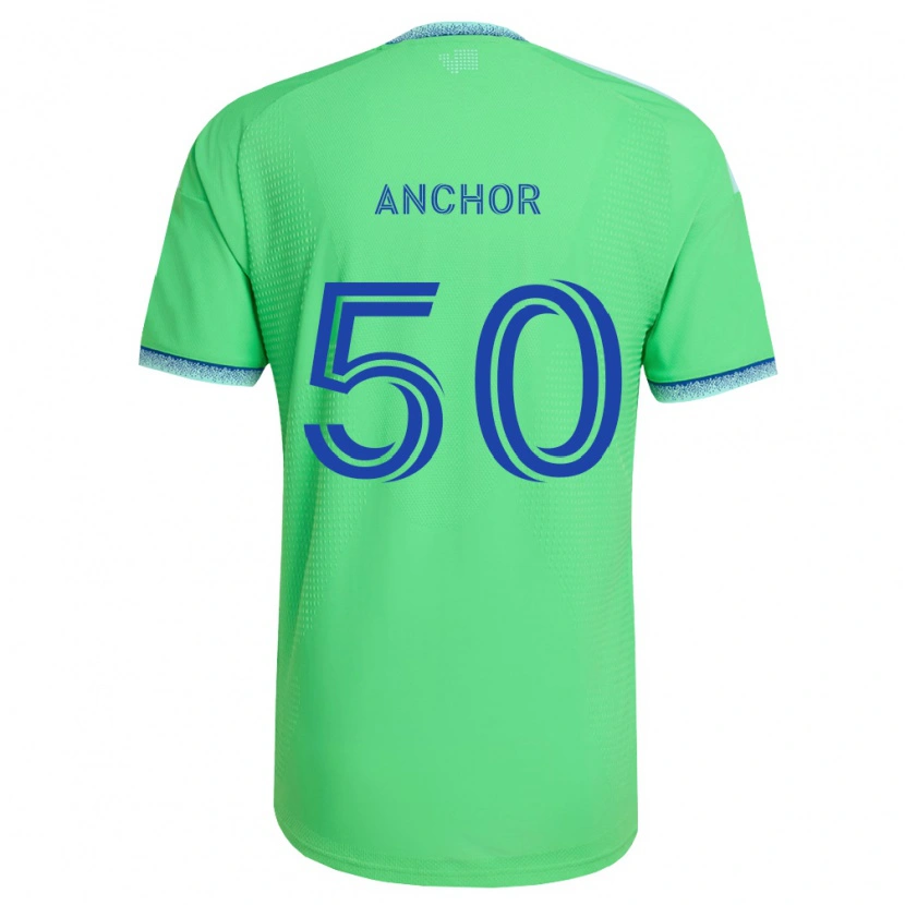 Danxen Enfant Maillot Max Anchor #50 Vert Bleu Clair Tenues Domicile 2026/27 T-Shirt