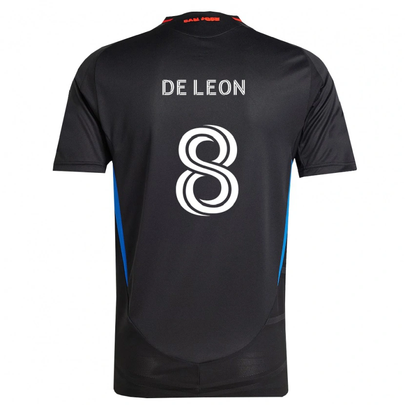 Danxen Enfant Maillot Brandon De Leon #8 Bleu Blanc Noir Tenues Domicile 2026/27 T-Shirt
