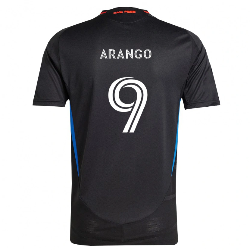 Danxen Enfant Maillot Cristian Arango #9 Bleu Blanc Noir Tenues Domicile 2026/27 T-Shirt