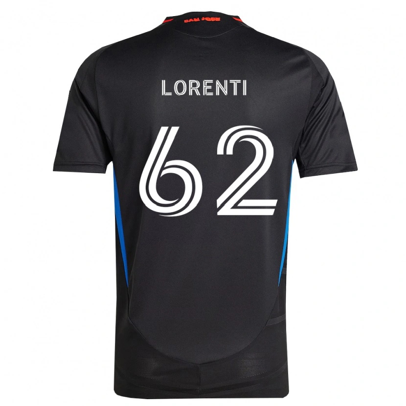 Danxen Enfant Maillot Dominic Lorenti #62 Bleu Blanc Noir Tenues Domicile 2026/27 T-Shirt