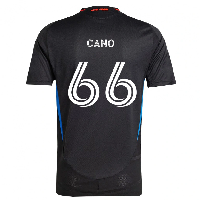 Danxen Enfant Maillot Alejandro Cano #66 Bleu Blanc Noir Tenues Domicile 2026/27 T-Shirt