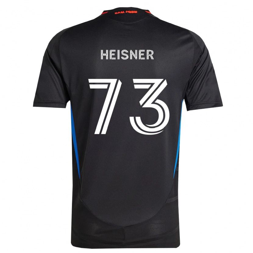 Danxen Enfant Maillot Jacob Heisner #73 Bleu Blanc Noir Tenues Domicile 2026/27 T-Shirt