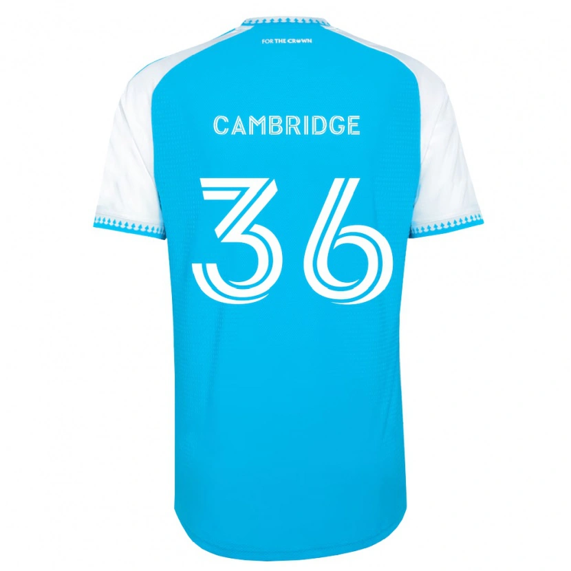 Danxen Enfant Maillot Brandon Cambridge #36 Bleu Ciel Blanc Noir Tenues Domicile 2026/27 T-Shirt