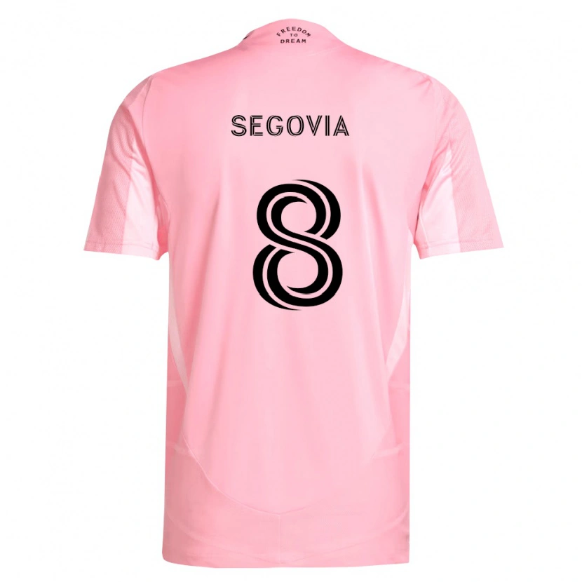 Danxen Enfant Maillot Telasco Segovia #8 Rose Noir Tenues Domicile 2026/27 T-Shirt