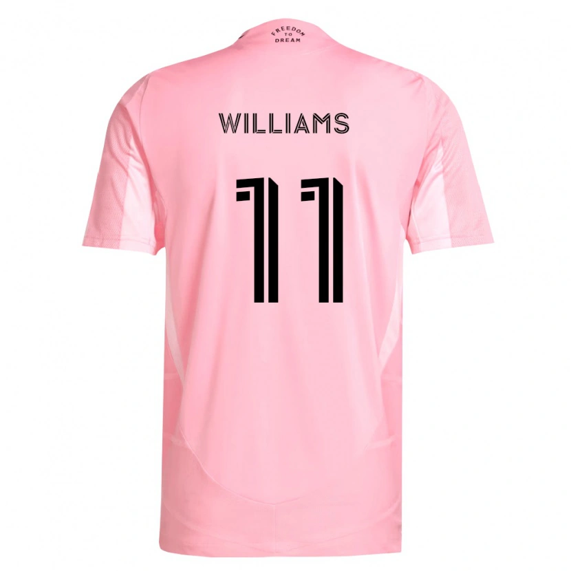 Danxen Enfant Maillot Chaz Williams #11 Rose Noir Tenues Domicile 2026/27 T-Shirt