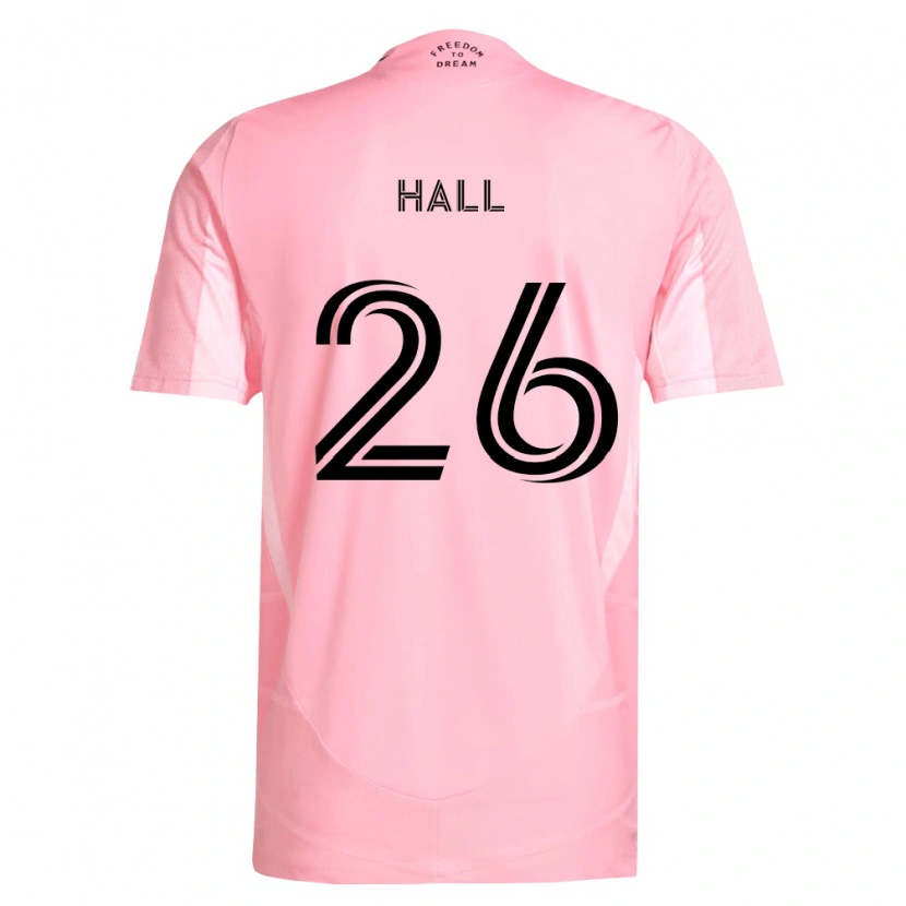 Danxen Enfant Maillot Tyler Hall #26 Rose Noir Tenues Domicile 2026/27 T-Shirt