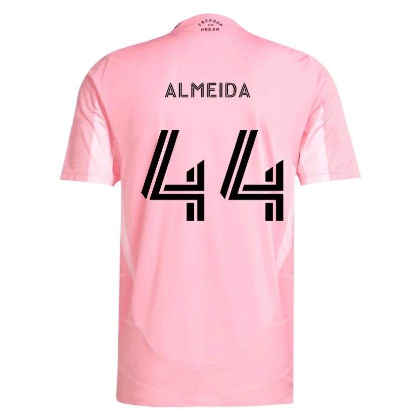 Danxen Enfant Maillot Nicholas Almeida #44 Rose Noir Tenues Domicile 2026/27 T-Shirt