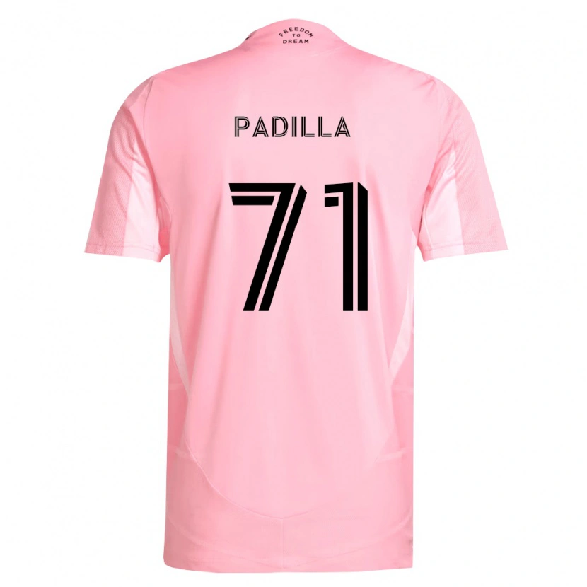 Danxen Enfant Maillot Alexander Padilla #71 Rose Noir Tenues Domicile 2026/27 T-Shirt