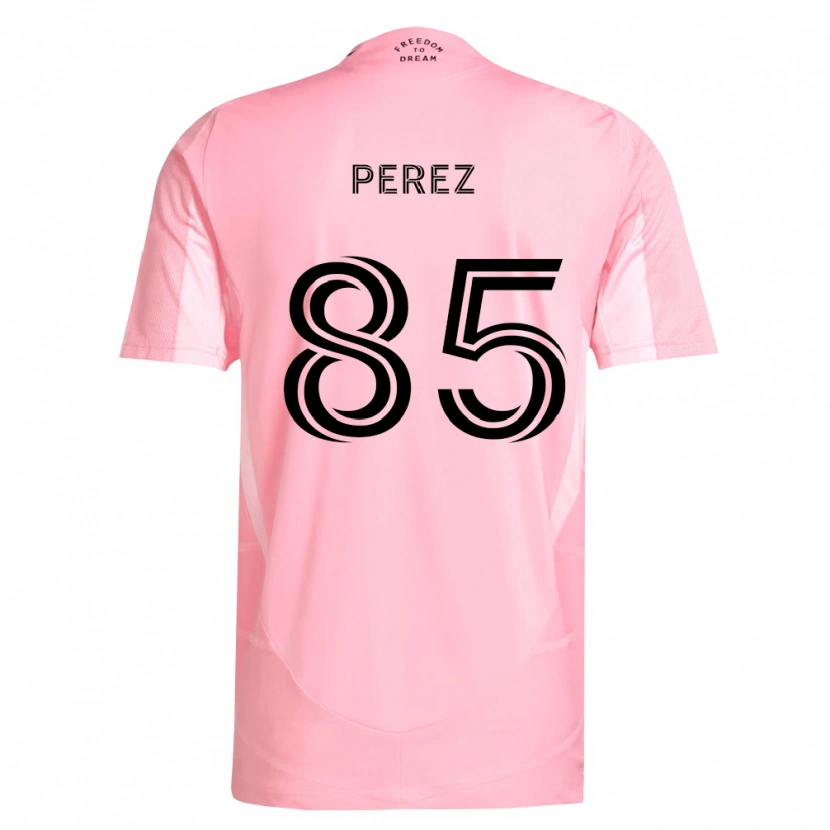 Danxen Enfant Maillot Matthew Perez #85 Rose Noir Tenues Domicile 2026/27 T-Shirt