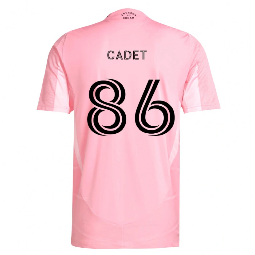 Danxen Enfant Maillot Zidane Cadet #86 Rose Noir Tenues Domicile 2026/27 T-Shirt