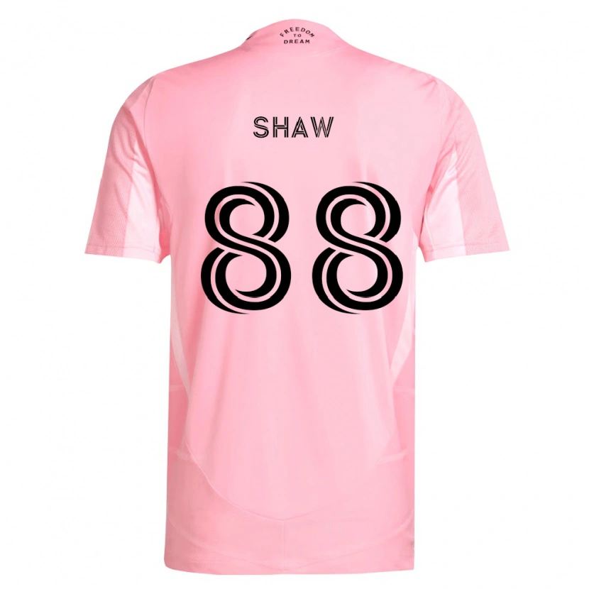 Danxen Enfant Maillot Alexander Shaw #88 Rose Noir Tenues Domicile 2026/27 T-Shirt