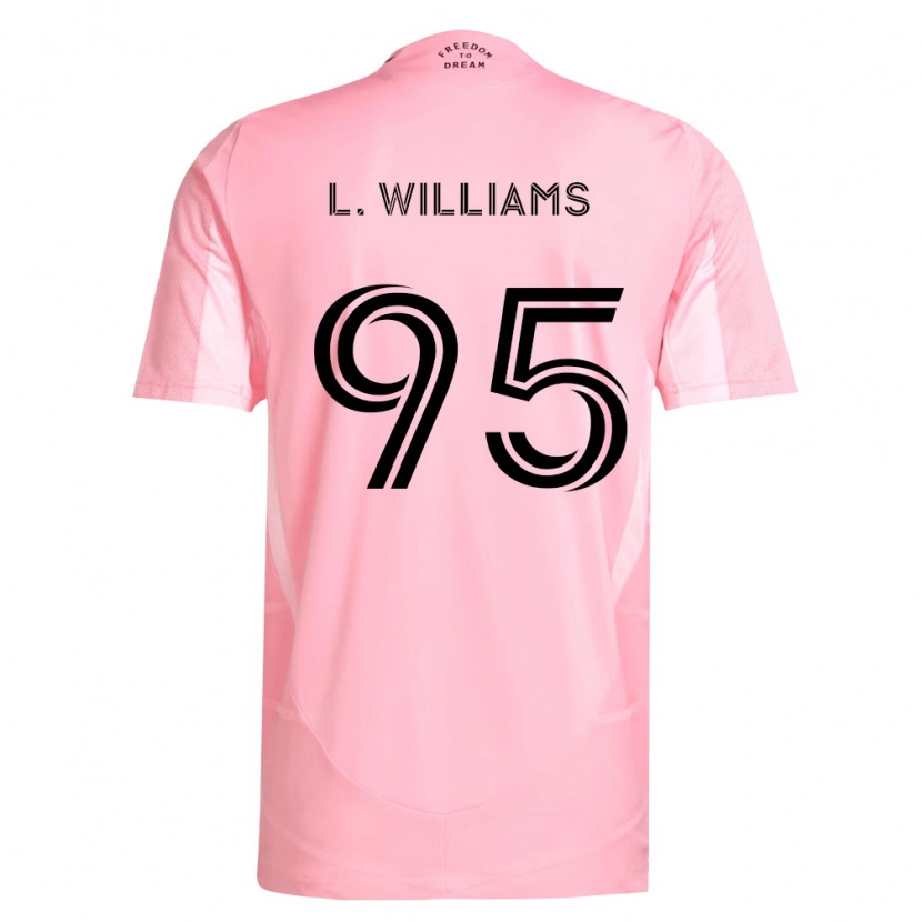 Danxen Enfant Maillot Levi Williams #95 Rose Noir Tenues Domicile 2026/27 T-Shirt