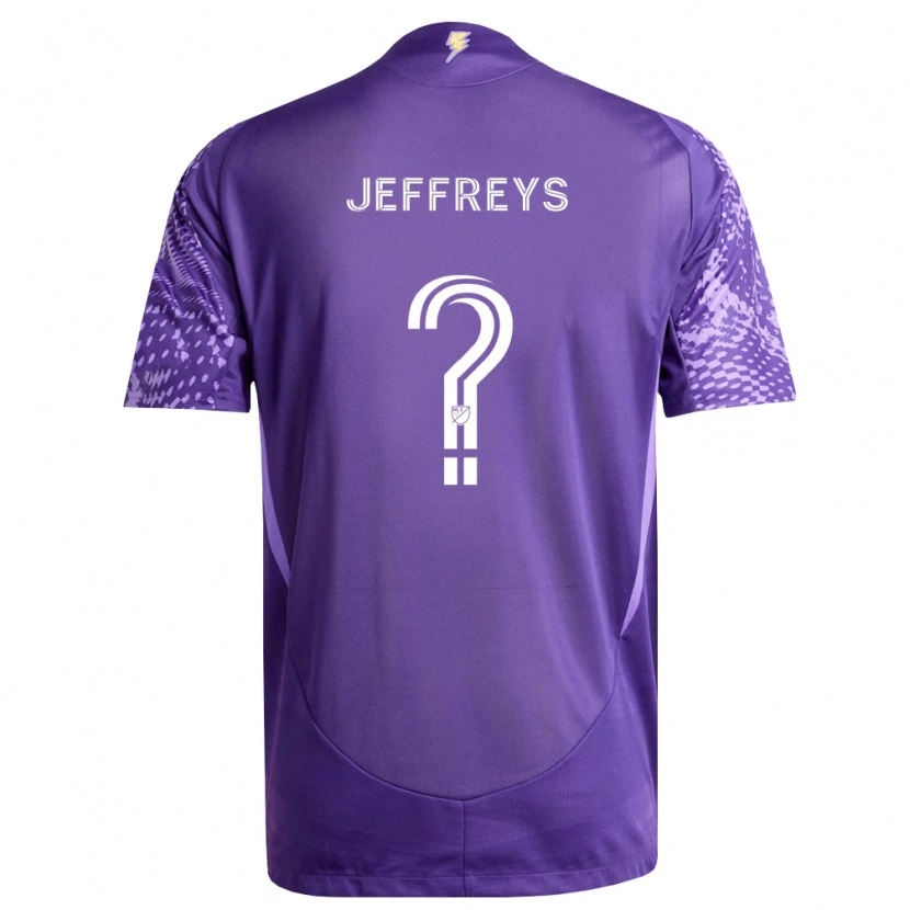 Danxen Enfant Maillot Tj Jeffreys #0 Violet Blanc Tenues Domicile 2026/27 T-Shirt