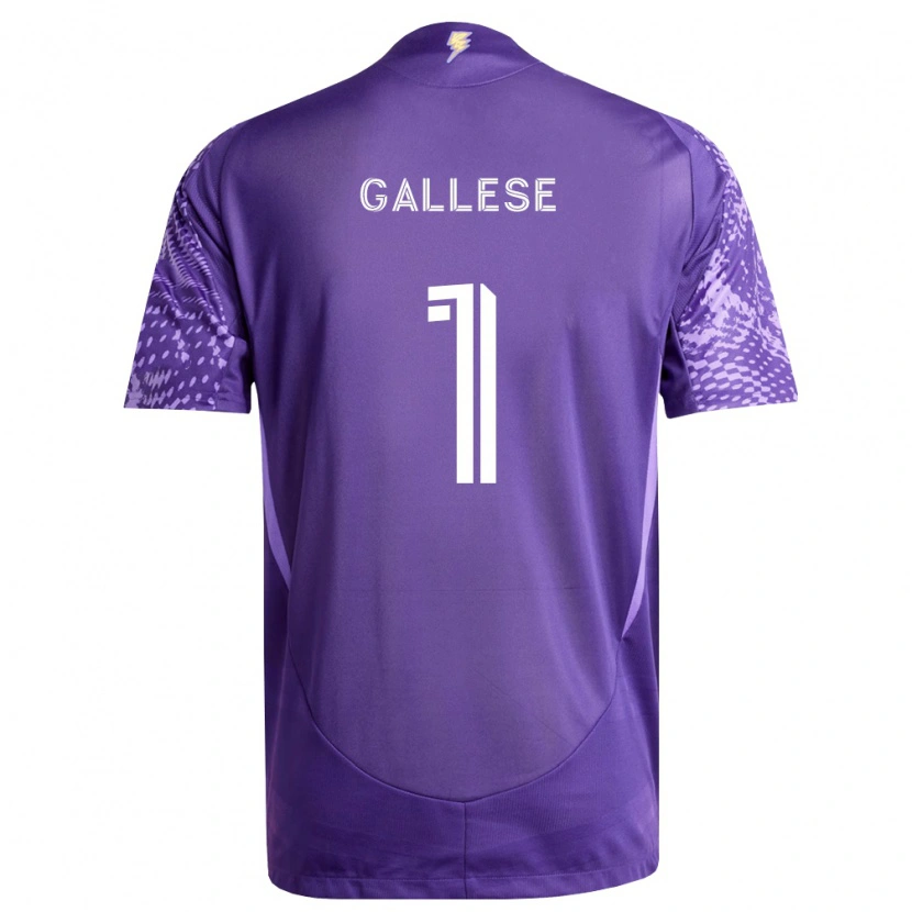 Danxen Enfant Maillot Pedro Gallese #1 Violet Blanc Tenues Domicile 2026/27 T-Shirt