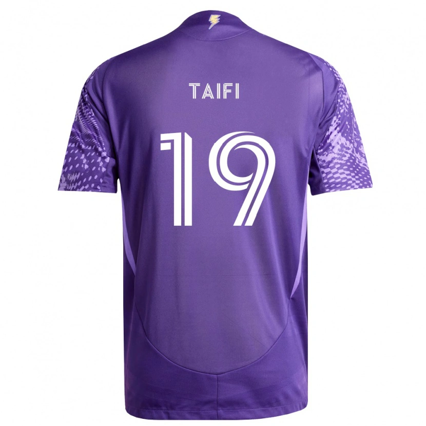 Danxen Enfant Maillot Zakaria Taifi #19 Violet Blanc Tenues Domicile 2026/27 T-Shirt