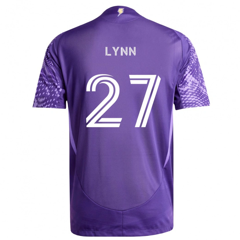 Danxen Enfant Maillot Jack Lynn #27 Violet Blanc Tenues Domicile 2026/27 T-Shirt