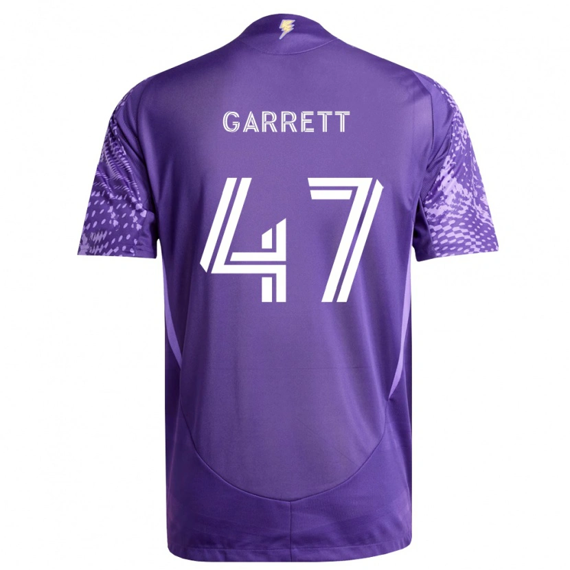 Danxen Enfant Maillot Ian Garrett #47 Violet Blanc Tenues Domicile 2026/27 T-Shirt