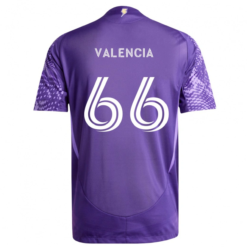 Danxen Enfant Maillot Yeiler Valencia #66 Violet Blanc Tenues Domicile 2026/27 T-Shirt