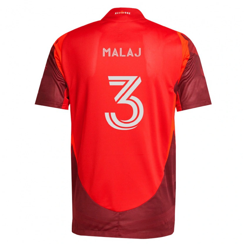 Danxen Enfant Maillot Albert Malaj #3 Bourgogne Rouge Tenues Domicile 2026/27 T-Shirt