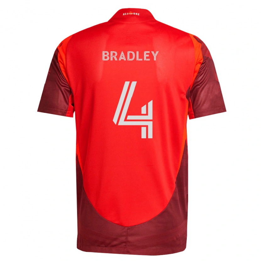 Danxen Enfant Maillot Michael Bradley #4 Bourgogne Rouge Tenues Domicile 2026/27 T-Shirt