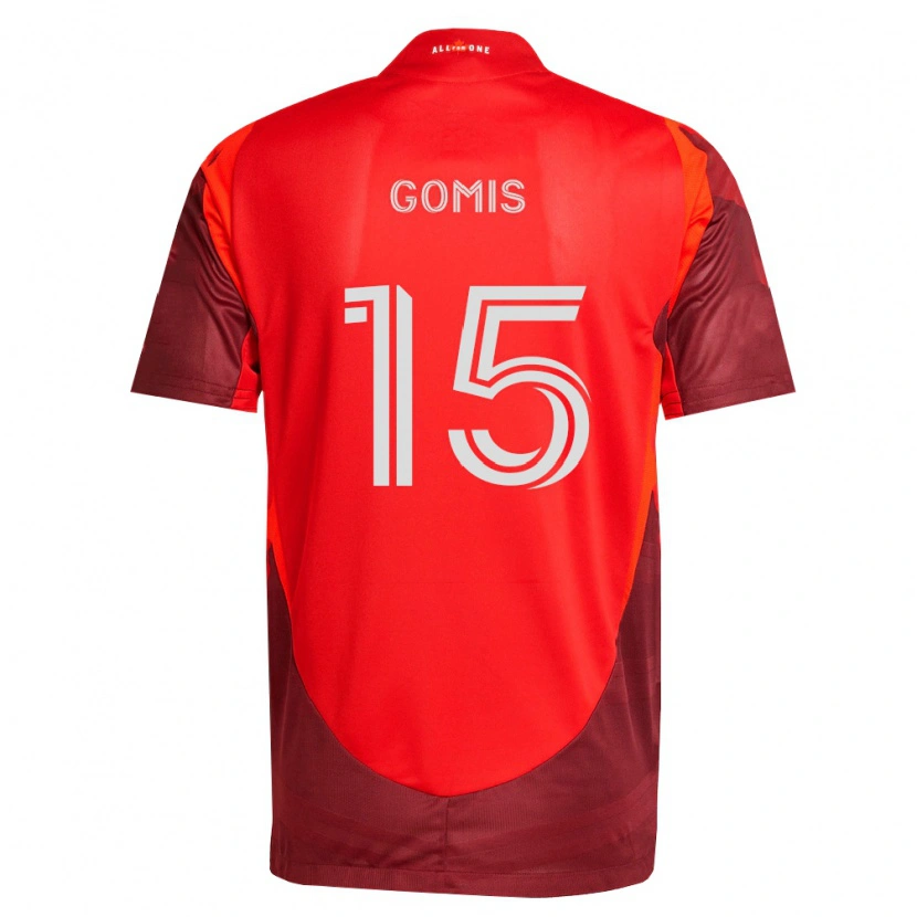 Danxen Enfant Maillot Nicksoen Gomis #15 Bourgogne Rouge Tenues Domicile 2026/27 T-Shirt
