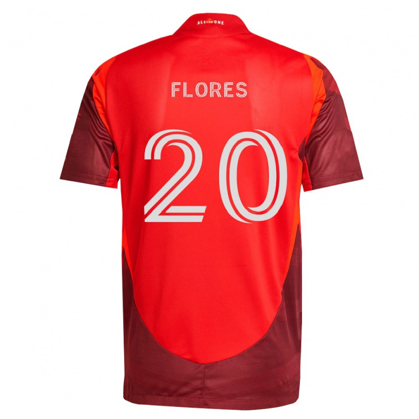 Danxen Enfant Maillot Deybi Flores #20 Bourgogne Rouge Tenues Domicile 2026/27 T-Shirt