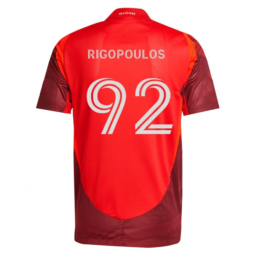 Danxen Enfant Maillot Theo Rigopoulos #92 Bourgogne Rouge Tenues Domicile 2026/27 T-Shirt