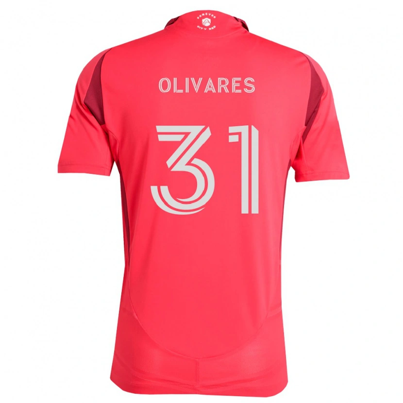 Danxen Enfant Maillot Christian Olivares #31 Magenta Blanc Tenues Domicile 2026/27 T-Shirt