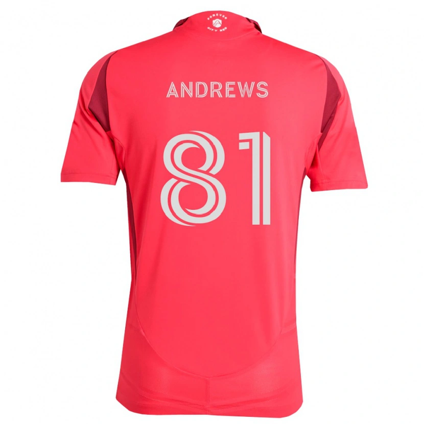 Danxen Enfant Maillot Joe Andrews #81 Magenta Blanc Tenues Domicile 2026/27 T-Shirt