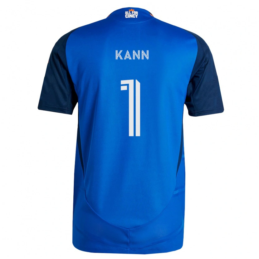 Danxen Enfant Maillot Alec Kann #1 Bleu Royal Orange Tenues Domicile 2026/27 T-Shirt