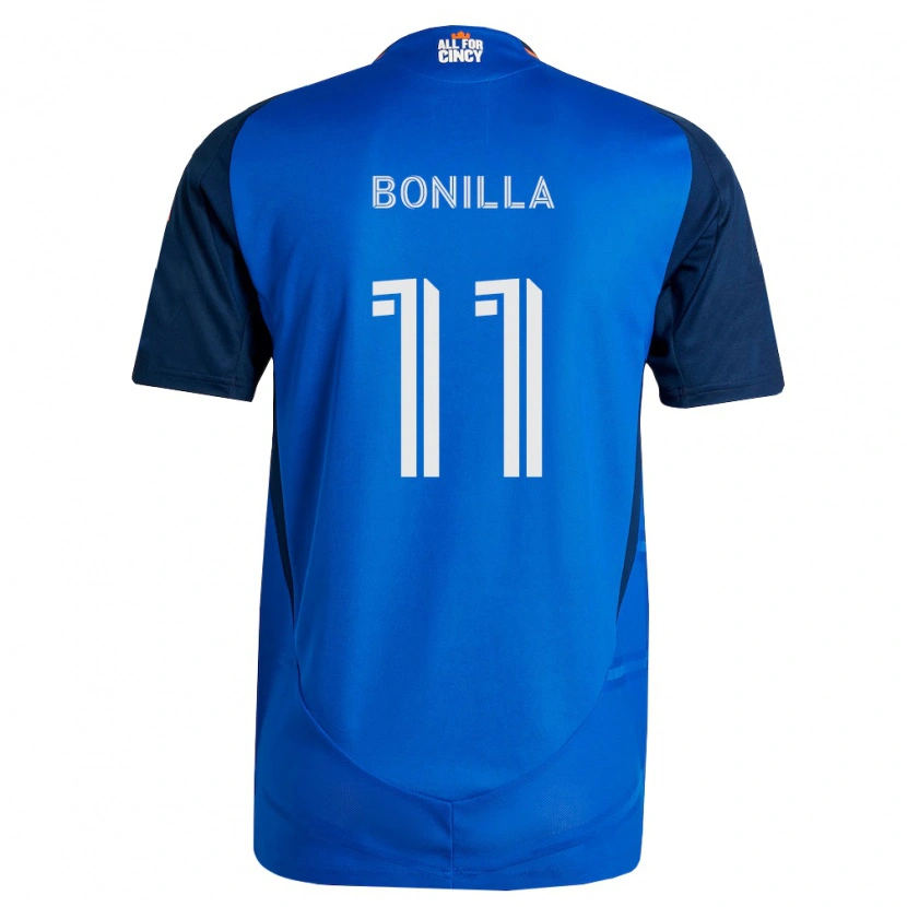 Danxen Enfant Maillot Jarell Bonilla #11 Bleu Royal Orange Tenues Domicile 2026/27 T-Shirt