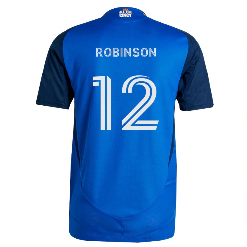 Danxen Enfant Maillot Miles Robinson #12 Bleu Royal Orange Tenues Domicile 2026/27 T-Shirt