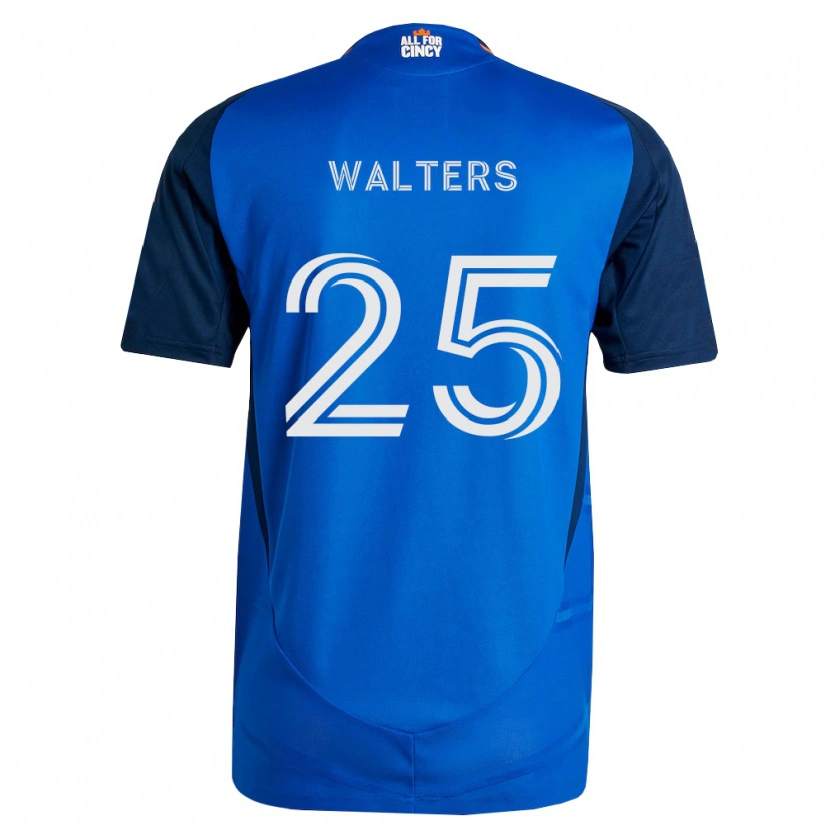 Danxen Enfant Maillot Paul Walters #25 Bleu Royal Orange Tenues Domicile 2026/27 T-Shirt