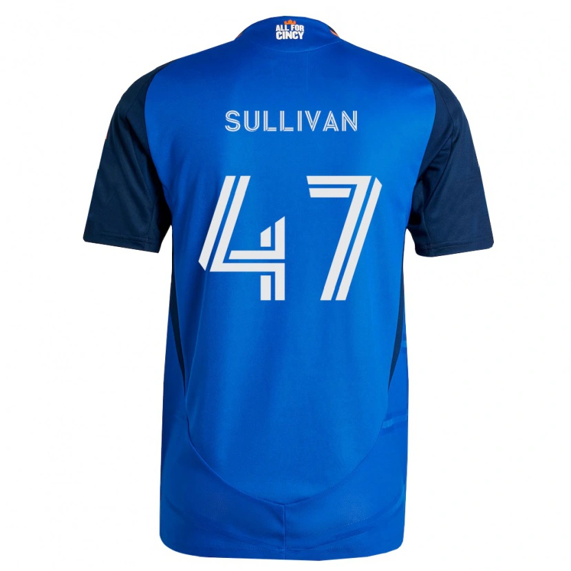 Danxen Enfant Maillot Michael Sullivan #47 Bleu Royal Orange Tenues Domicile 2026/27 T-Shirt