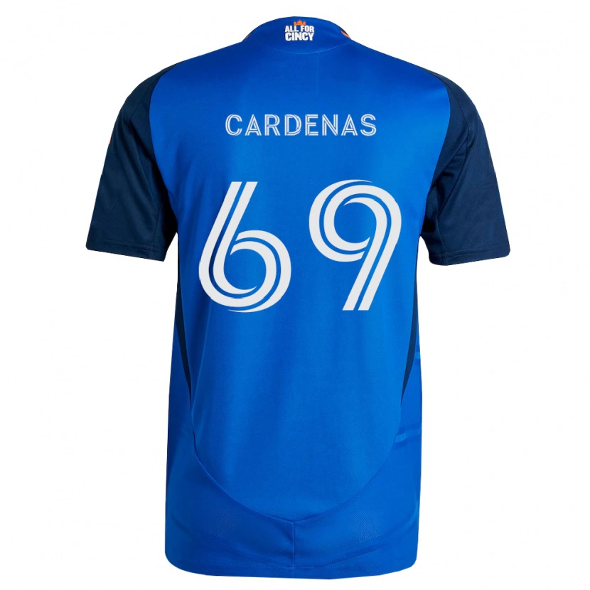 Danxen Enfant Maillot Jared Cardenas #69 Bleu Royal Orange Tenues Domicile 2026/27 T-Shirt
