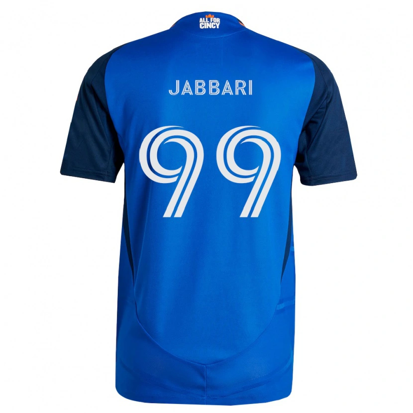 Danxen Enfant Maillot Ayoub Jabbari #99 Bleu Royal Orange Tenues Domicile 2026/27 T-Shirt