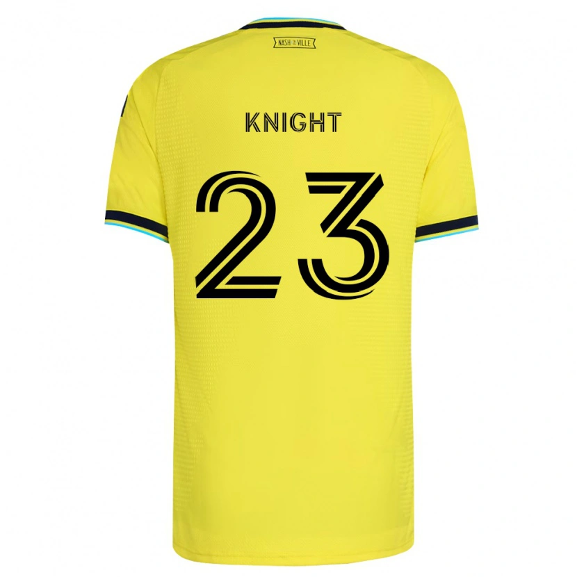 Danxen Enfant Maillot Jordan Knight #23 Jaune Vif Bleu Marine Tenues Domicile 2026/27 T-Shirt