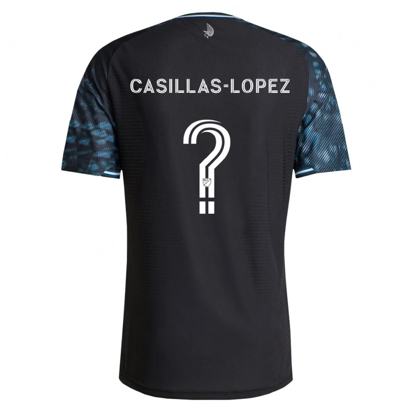 Danxen Enfant Maillot Carlos Casillas-Lopez #0 Noir Blanc Tenues Domicile 2026/27 T-Shirt