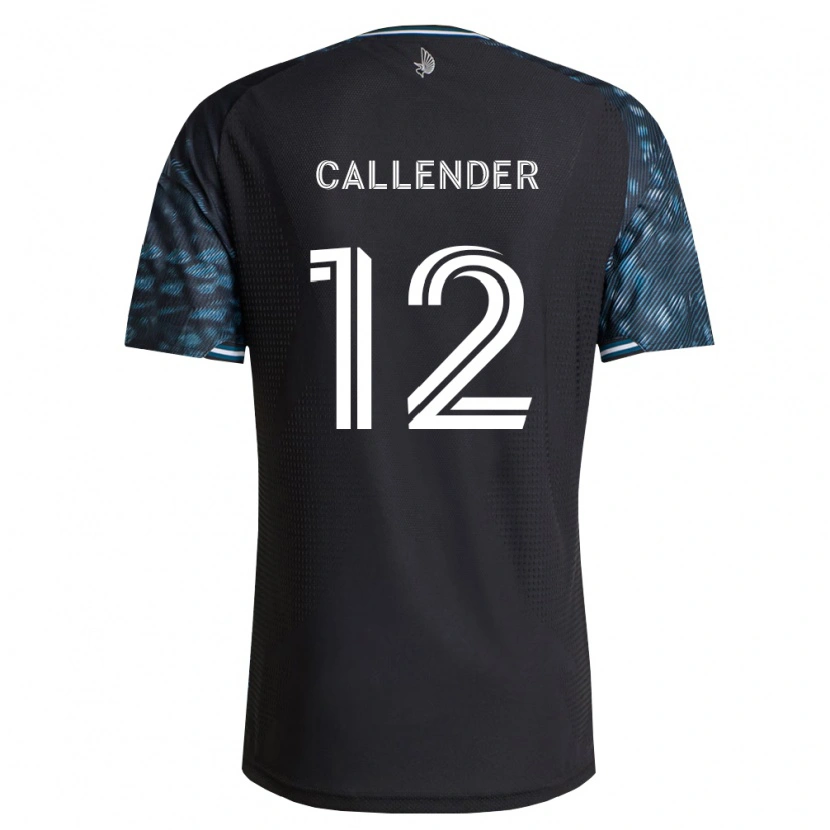 Danxen Enfant Maillot Drake Callender #12 Noir Blanc Tenues Domicile 2026/27 T-Shirt
