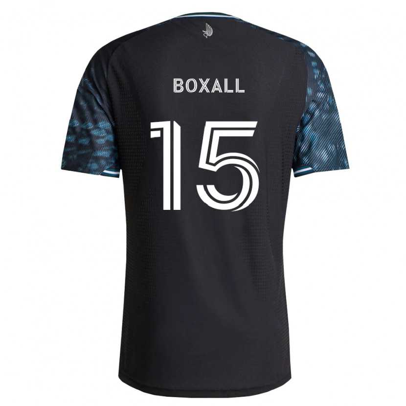 Danxen Enfant Maillot Michael Boxall #15 Noir Blanc Tenues Domicile 2026/27 T-Shirt